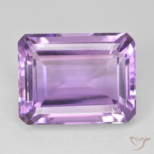 18.77ct Natural Violeta medio Amatista, corte esmeralda, VVS