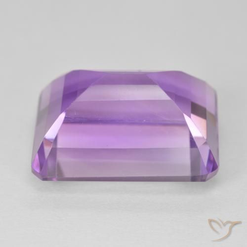 Amatista Violeta medio natural de 18.77 ct, Corte Octágono / Esmeralda, VVS
