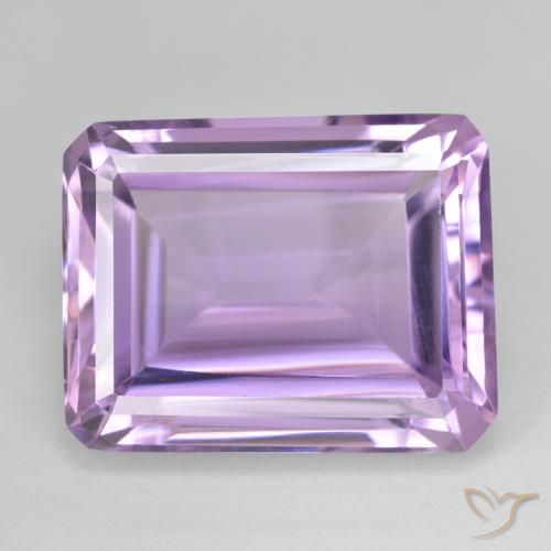 20.29ct Natural Violeta rosado medio Amatista, corte esmeralda, VVS