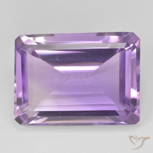 20.96ct Natural Violeta medio Amatista, corte esmeralda, VVS