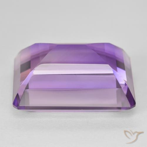 Amatista Violeta oscuro natural de 24.25 ct, Corte Octágono / Esmeralda, VVS