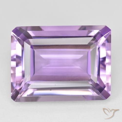 21.50ct Natural Violeta rosado Amatista, corte esmeralda, VVS