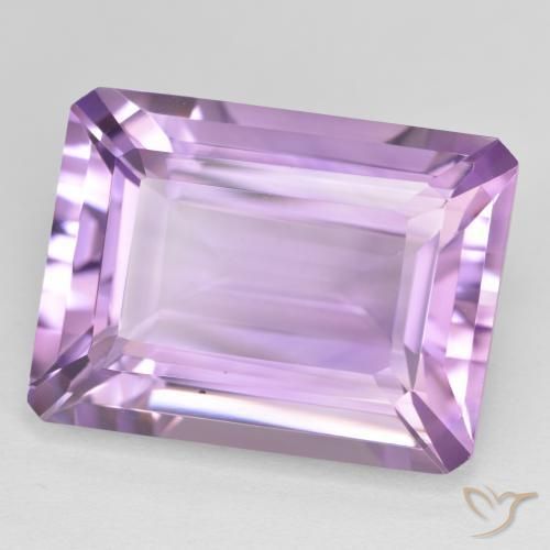Amatista Violeta rosado natural de 21.50 ct, Corte Octágono / Esmeralda, VVS