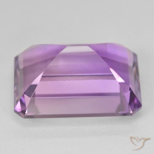 Amatista Violeta púrpura natural de 22.71 ct, Corte Octágono / Esmeralda, VVS