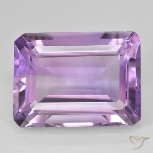 22.05ct Natural Medium Light Purplish-Violet Amatista, corte esmeralda, VVS