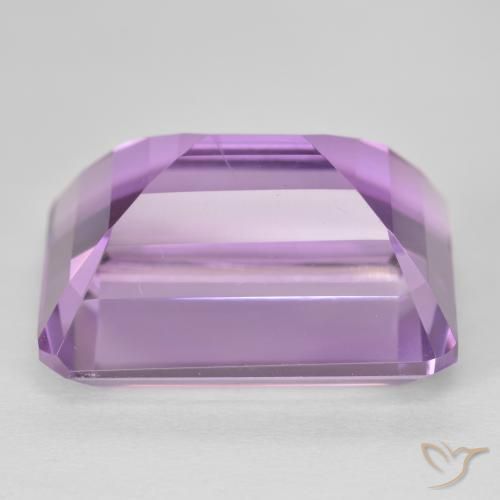 Amatista Medium Light Purplish-Violet natural de 25.46 ct, Corte Octágono / Esmeralda, VVS
