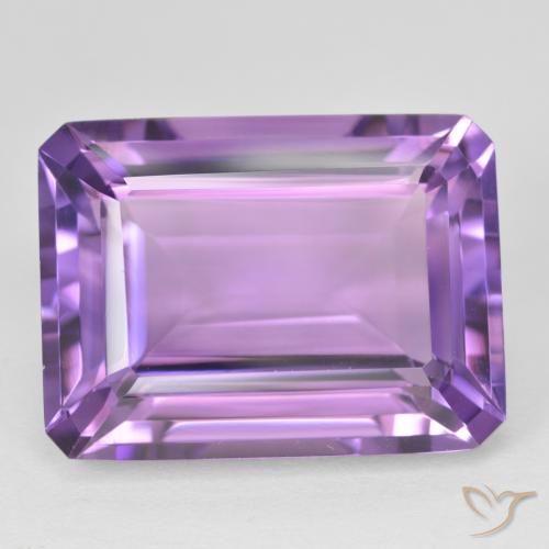 21.82ct Natural Violeta oscuro Amatista, corte esmeralda, VVS