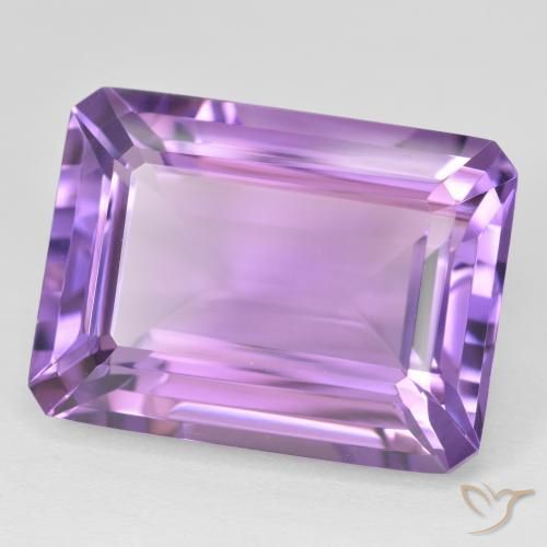 Amatista Violeta oscuro natural de 21.82 ct, Corte Octágono / Esmeralda, VVS