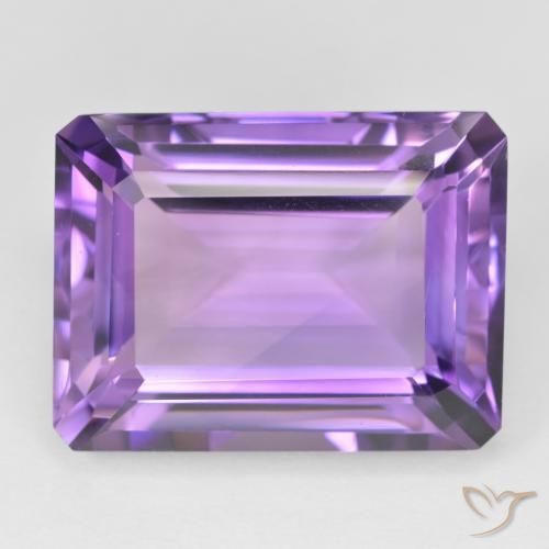 22.70ct Natural Violeta medio Amatista, corte esmeralda, VVS-VS