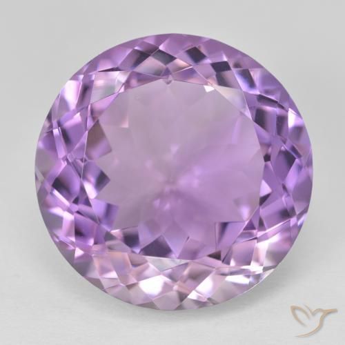 26.80ct Natural Violeta rosado medio Amatista, Redondo, VVS