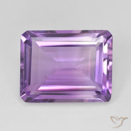 16.17ct Natural Violeta rosado Amatista, corte esmeralda, VVS-VS