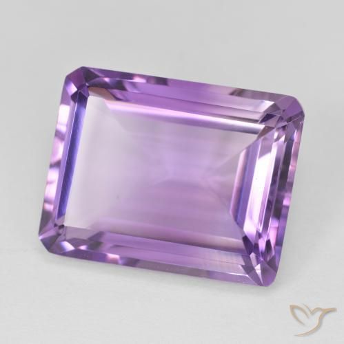 Amatista Violeta rosado natural de 16.17 ct, Corte Octágono / Esmeralda, VVS-VS