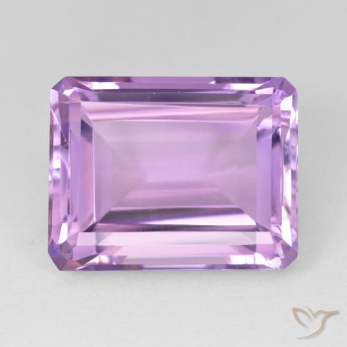 19.79ct Natural Violeta rosado Amatista, corte esmeralda, VVS-VS