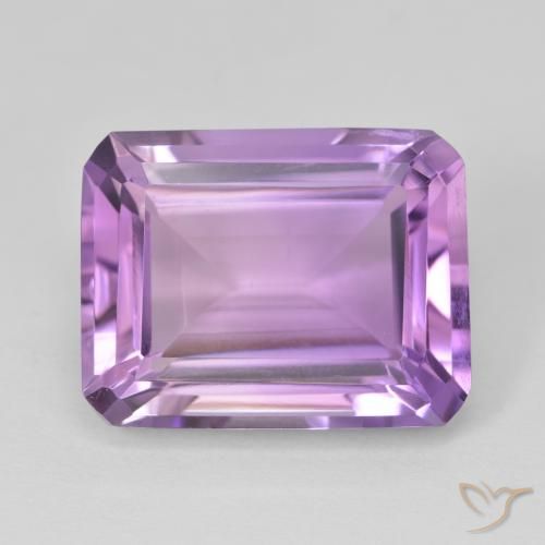16.33ct Natural Violeta rosado Amatista, corte esmeralda, VS