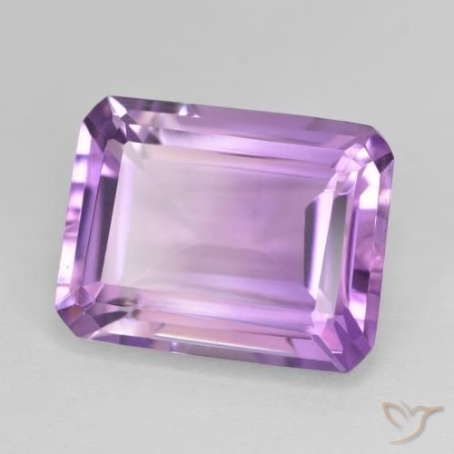Amatista Violeta rosado natural de 16.33 ct, Corte Octágono / Esmeralda, VS