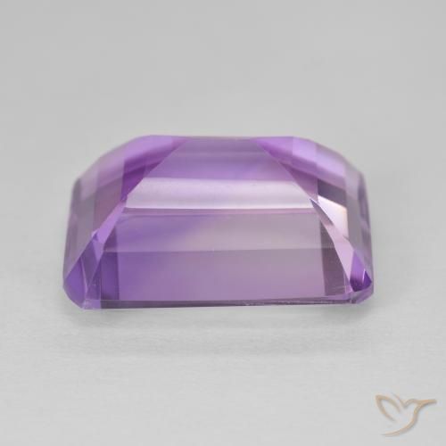 Amatista Violeta rosado natural de 16.33 ct, Corte Octágono / Esmeralda, VS