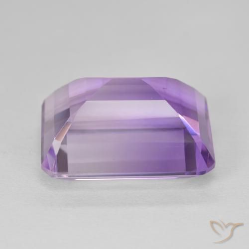 Amatista Violeta medio natural de 17.93 ct, Corte Octágono / Esmeralda, VS