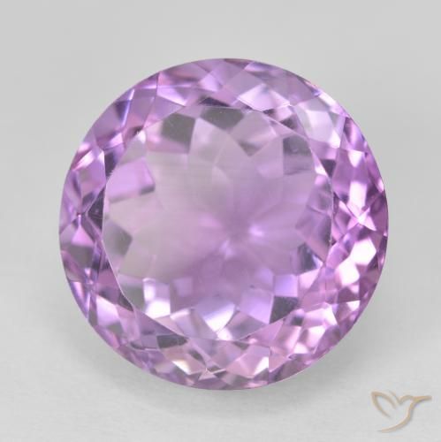 Amatista Violeta púrpura natural de 13.33 ct, Redondo, VVS
