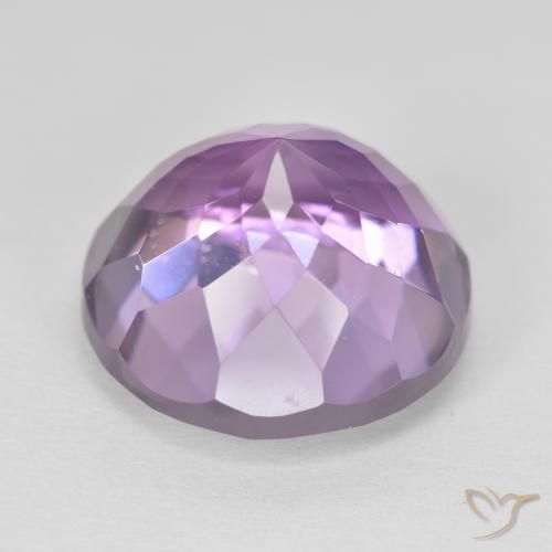 Amatista Violeta púrpura natural de 13.33 ct, Redondo, VVS