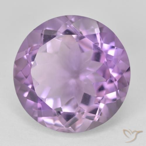 Amatista Violeta iris natural de 13.53 ct, Redondo, VVS