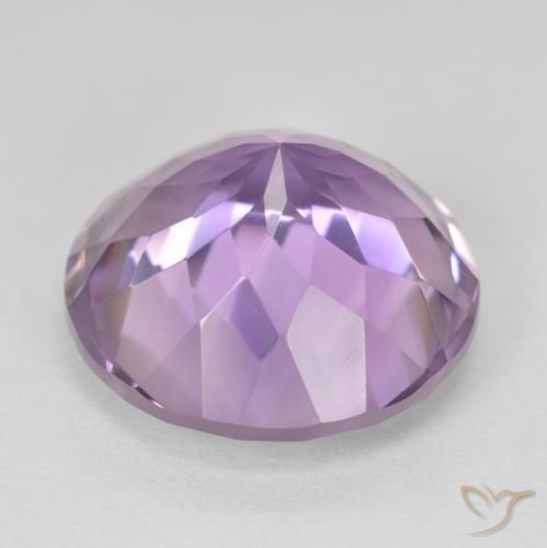 Amatista Violeta iris natural de 13.53 ct, Redondo, VVS