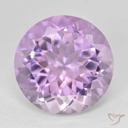 12.84ct Natural Violeta rosado Amatista, Redondo, VVS