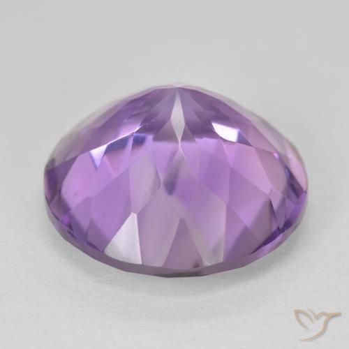Amatista Violeta iris natural de 13.06 ct, Redondo, VVS