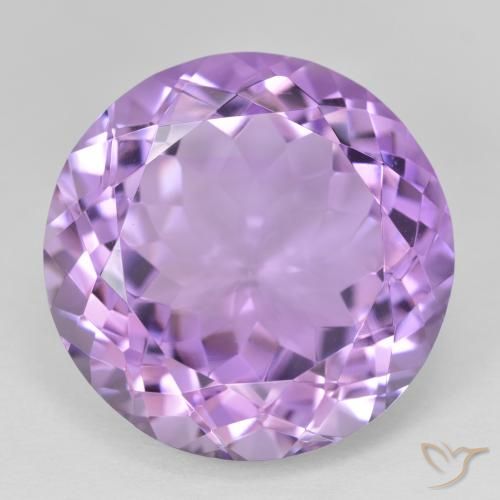 25.66ct Natural Violeta medio Amatista, Redondo, VVS