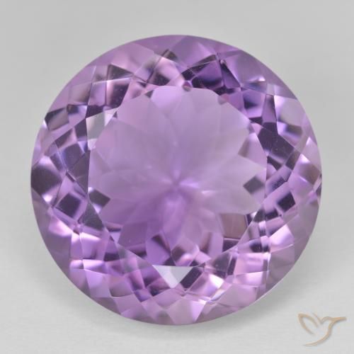 24.28ct Natural Violeta púrpura Amatista, Redondo, VVS