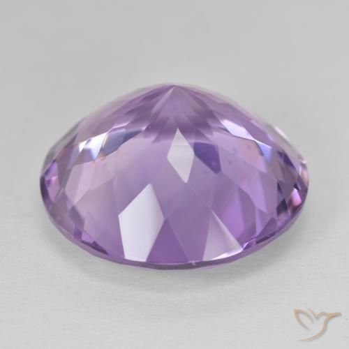 Amatista Violeta púrpura natural de 24.28 ct, Redondo, VVS