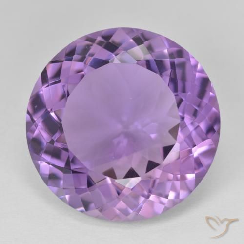 22.99ct Natural Violeta medio Amatista, Redondo, VVS