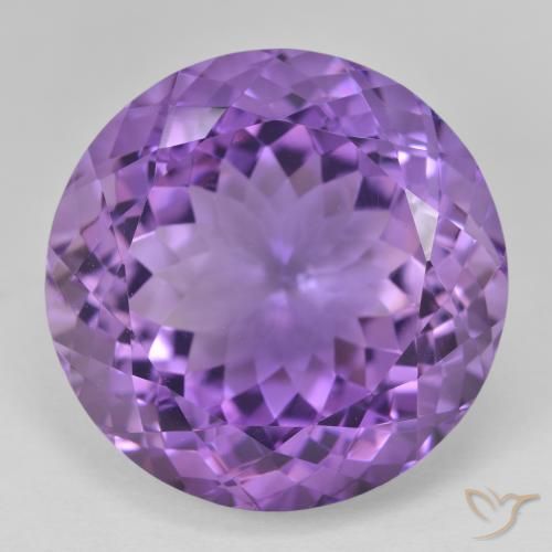 29.03ct Natural Violeta oscuro Amatista, Redondo, VVS