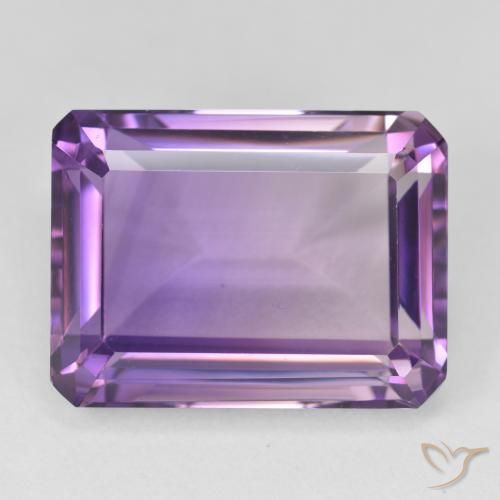 24.96ct Natural Violeta medio Amatista, corte esmeralda, VVS-VS