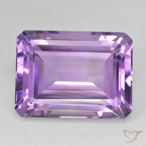 24.08ct Natural Violeta intenso Amatista, corte esmeralda, VVS-VS