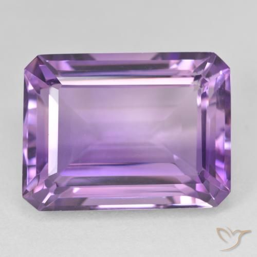 23.68ct Natural Violeta púrpura Amatista, corte esmeralda, VVS
