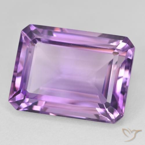 Amatista Violeta púrpura natural de 23.68 ct, Corte Octágono / Esmeralda, VVS