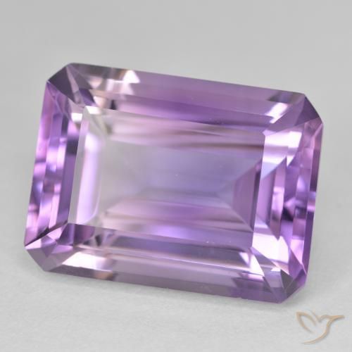 23.51ct Natural Violeta púrpura medio Amatista, corte esmeralda, VVS-VS