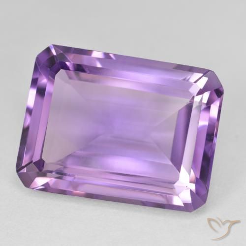 Amatista Violeta rosado natural de 21.16 ct, Corte Octágono / Esmeralda, VVS