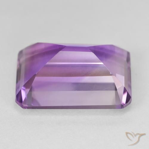 Amatista Violeta rosado natural de 21.16 ct, Corte Octágono / Esmeralda, VVS