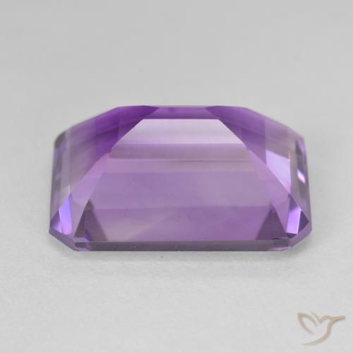 Amatista Violeta vívido natural de 17.51 ct, Corte Octágono / Esmeralda, VVS-VS