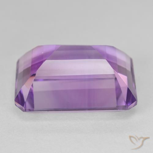 Amatista Violeta rosado natural de 23.50 ct, Corte Octágono / Esmeralda, VVS
