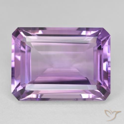 22.42ct Natural Violeta medio Amatista, corte esmeralda, VVS