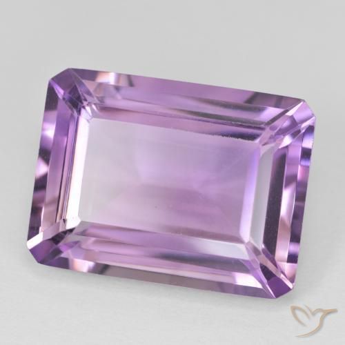 Amatista Violeta púrpura natural de 19.16 ct, Corte Octágono / Esmeralda, VVS