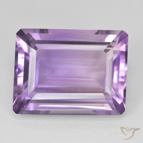 22.54ct Natural Medium Light Purplish-Violet Amatista, corte esmeralda, VVS