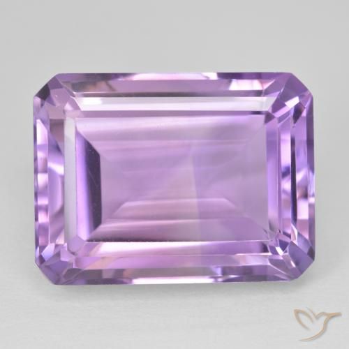 24.90ct Natural Violeta rosado Amatista, corte esmeralda, VVS
