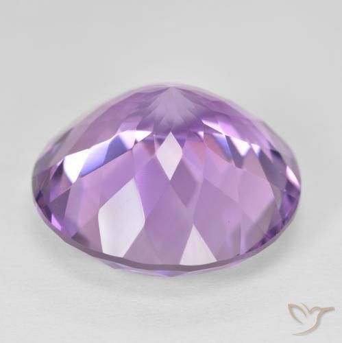 Amatista Violeta rosado natural de 26.13 ct, Redondo, VVS