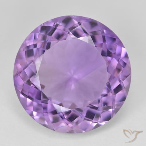 24.86ct Natural Violeta rosado Amatista, Redondo, VVS