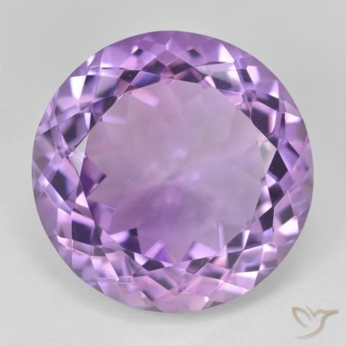 26.00ct Natural Violeta rosado Amatista, Redondo, VVS