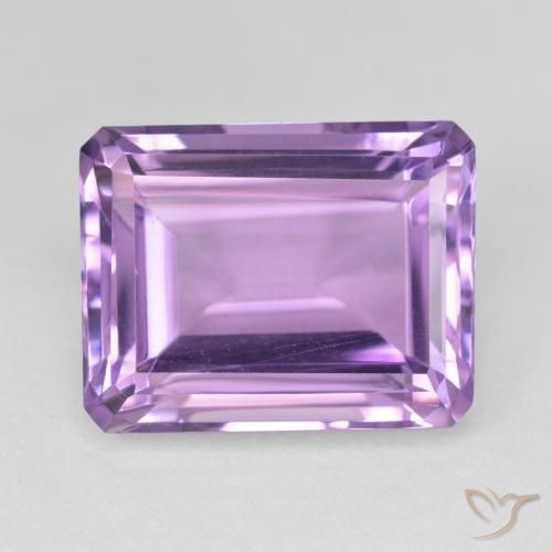 19.16ct Natural Violeta berenjena Amatista, corte esmeralda, VVS-VS