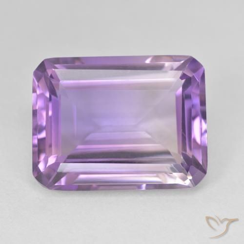 16.89ct Natural Violeta medio Amatista, corte esmeralda, VVS-VS